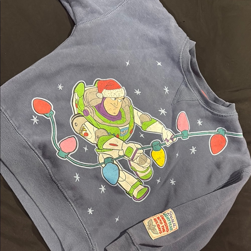 Kids Blue Buzz Lightyear Sweatshirt